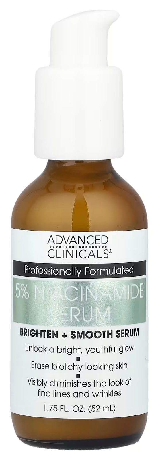 Advanced Clinicals 5% Niacinamide Brighten + Smooth Serum