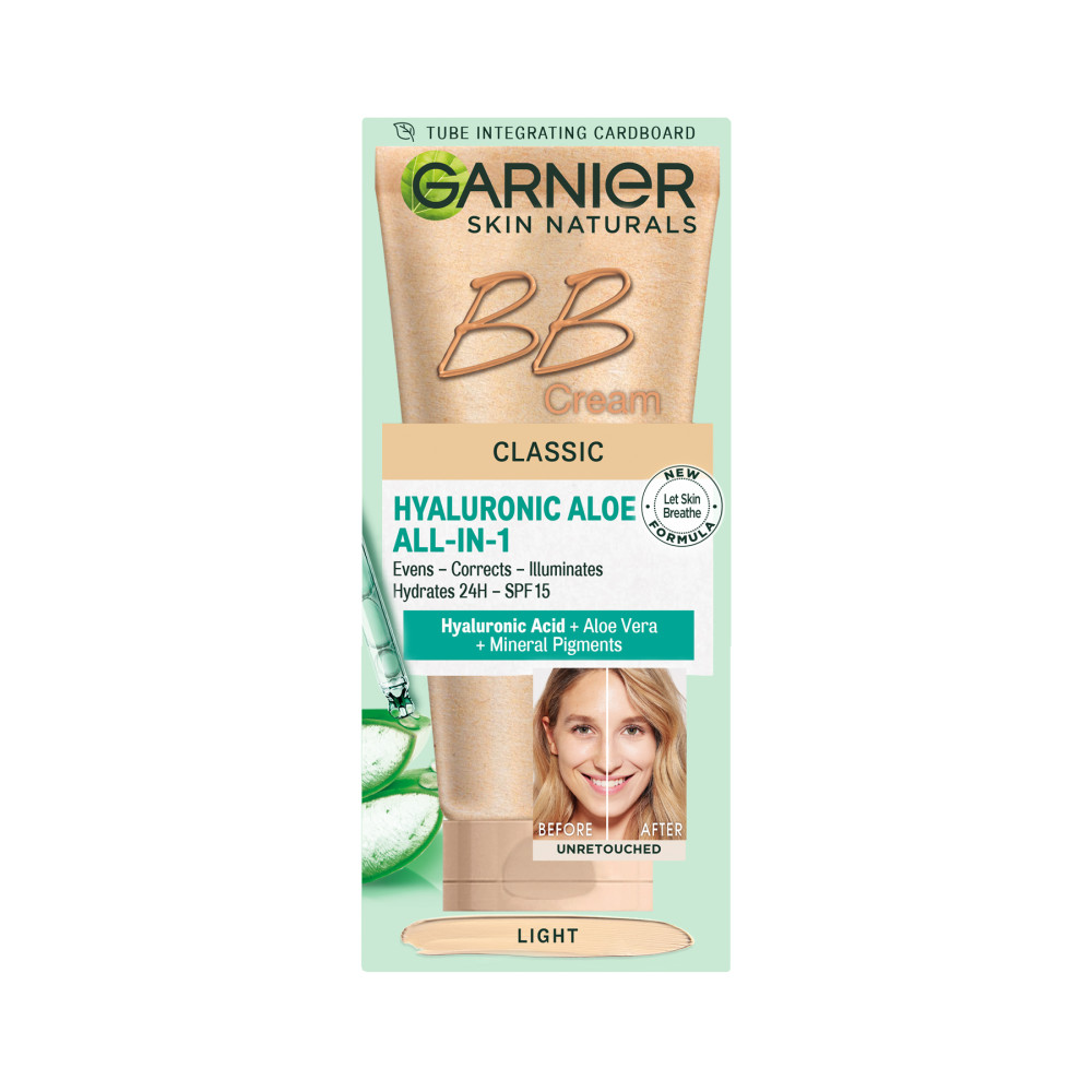 Garnier Skin Naturals BB Cream Hyaluronic Aloe All-in-1 SPF15 (Light)