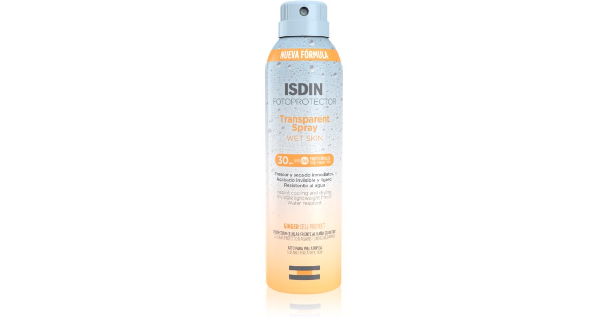 ISDIN Fotoprotector Transparent Spray Wet Skin SPF30