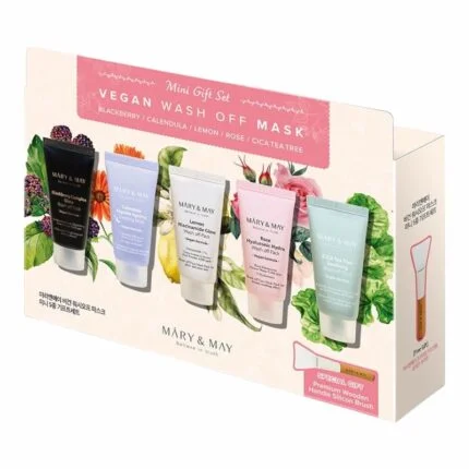 Mary&May Mary & May Vegan Wash Off Mask Mini Gift Set — طقم 5 أقنعة