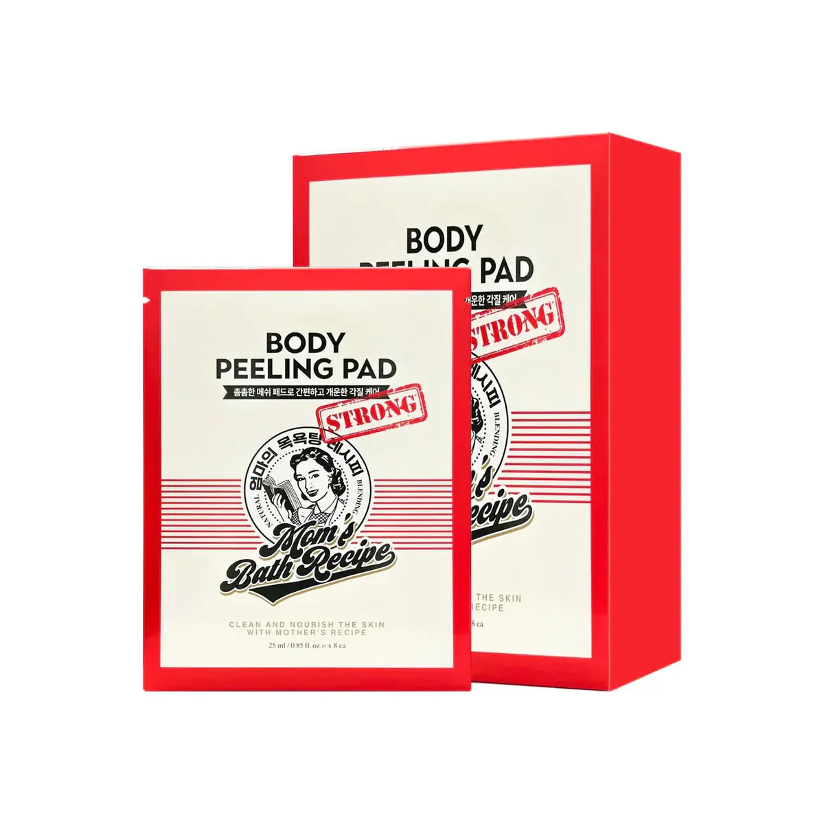 Mom's Bath Recipe Body Peeling Pad Strong