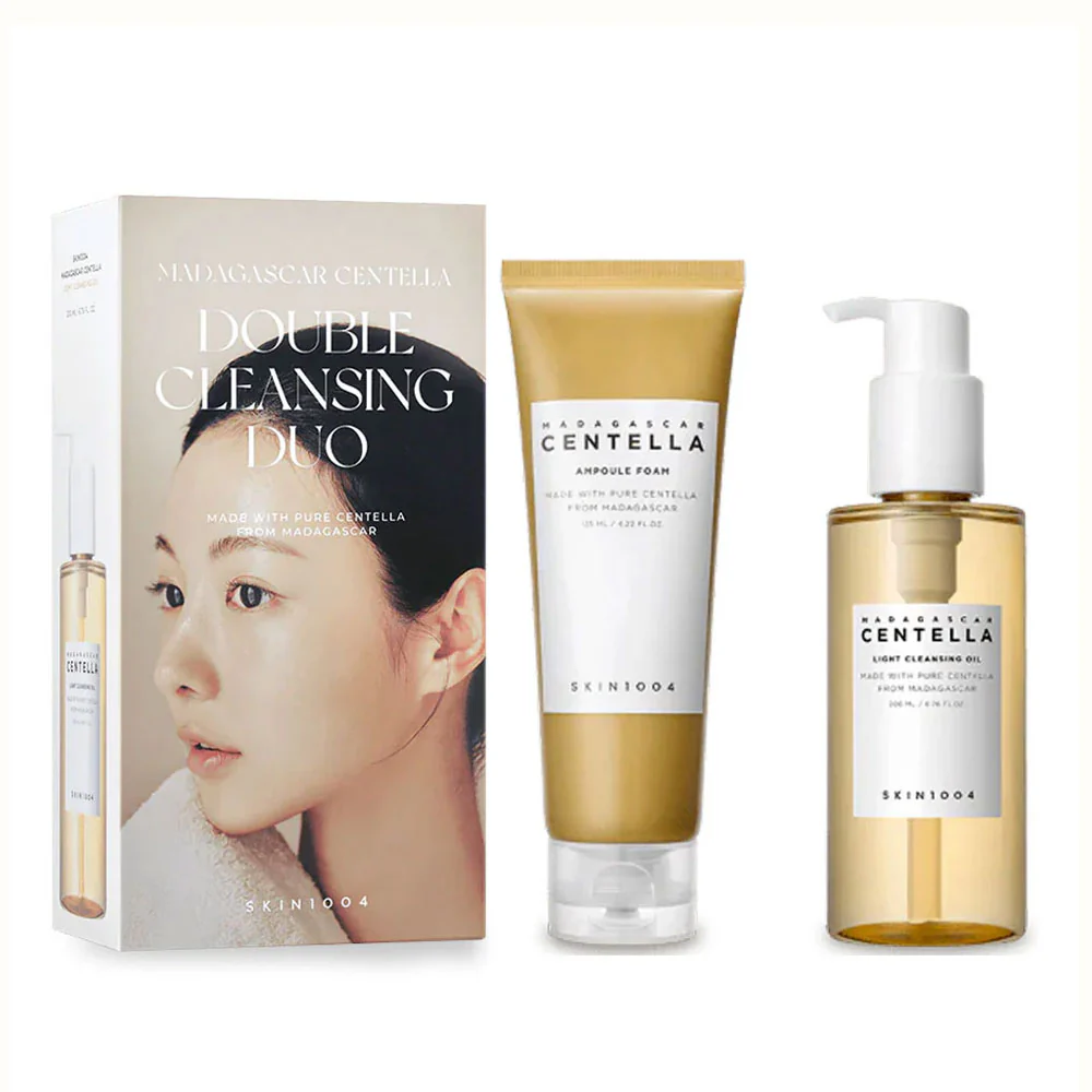SKIN1004 Madagascar Centella Double Cleansing (Light Cleansing Oil + Poremizing Foam)